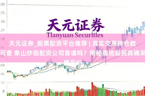 天元证券_股票配资平台推荐 | 真实交易持仓数据可查 象山炒股配资公司靠谱吗？揭秘腹地股民真确采纳